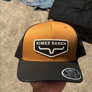 Kimes Ranch Mustard and Black Patch Trucker Hat